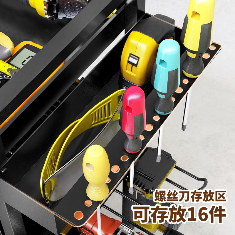 クロスボーダーハードウェアツールボックス収納トロリードライバー電気ドリルモバイル収納ラックレンチフック収納ラック|undefined