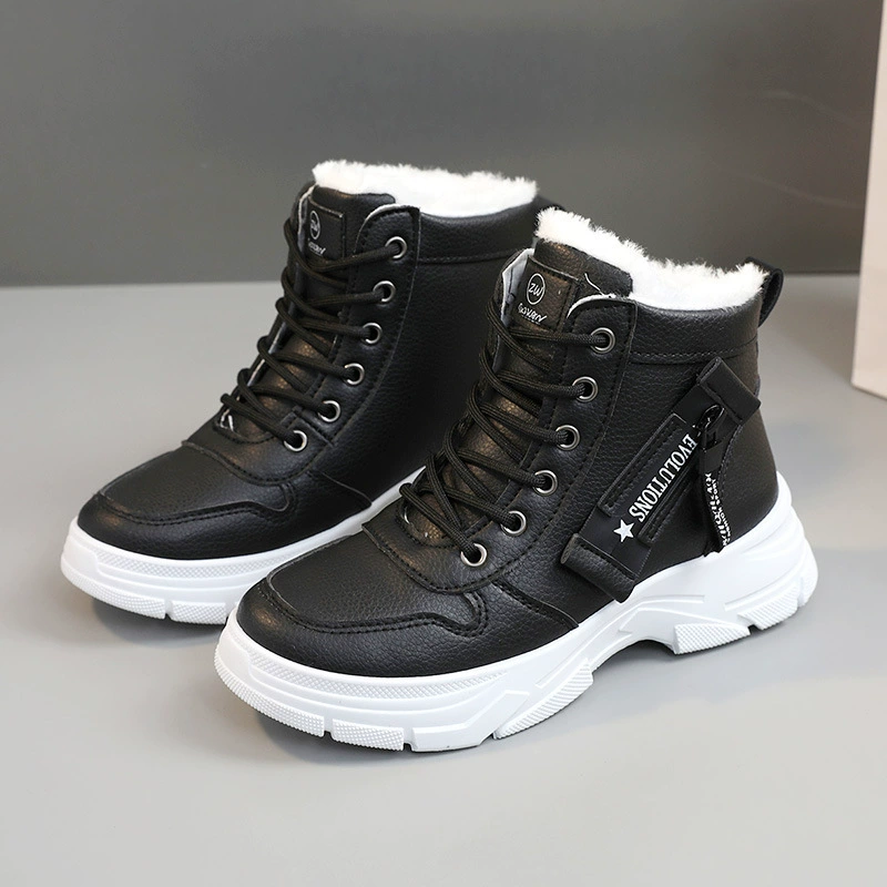 Зимние ботинки на платформе (Martens) WW2557, с тёплой меховой подкладкой, 35–44