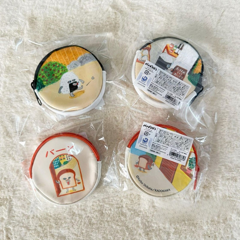 Japanese Bread Thief Round Earphone Bag Cartoon Cute Coin Purse PU Waterproof Convenient Small Thing Lipstick Storage Bag