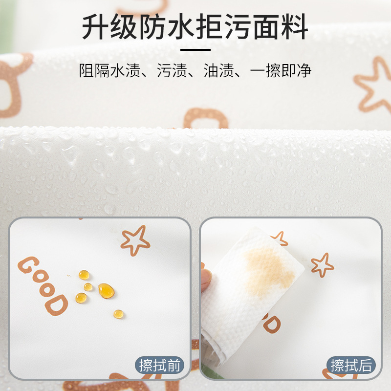 新款宝宝防水罩衣幼儿园吃饭长袖护衣儿童薄款防污反穿衣婴儿饭兜|undefined