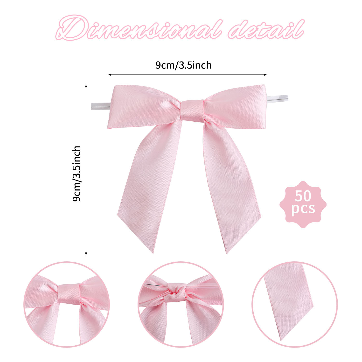 Embalaje de pastel de horneado personalizado sellado regalo arco DIY multicolor mano nudo transparente arco de alambre