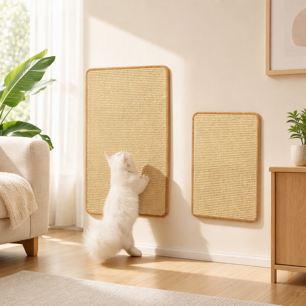 Sisal Cat Scratching Mat Wall Sticker, Wear-Resistant Anti-Scratch Sofa Protection Mat, Cat Claw Sharpening Pad, Pet Supplies Factory Direct Sale