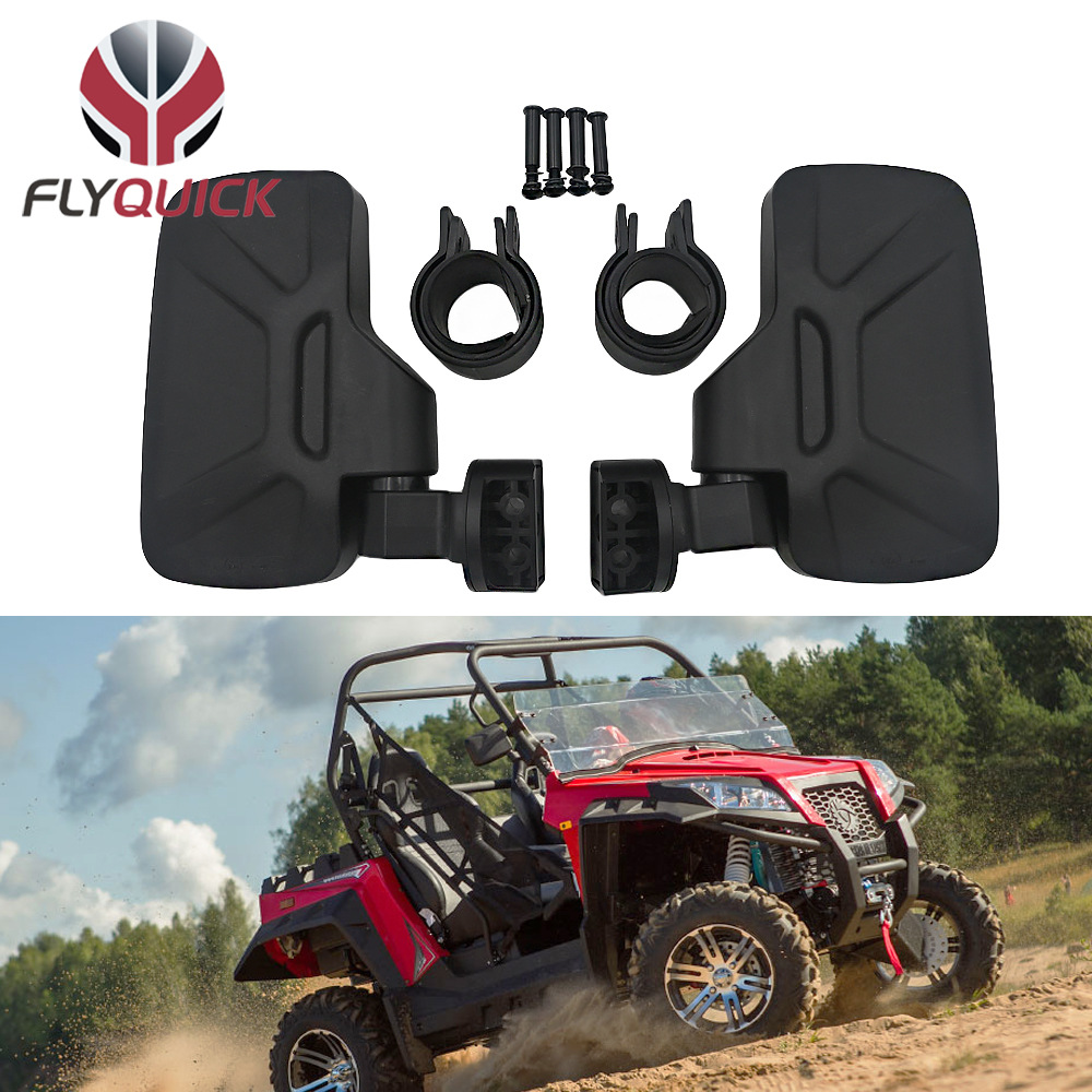 FLYQUICK transfronterizo adecuado para UTV todo terreno playa vehículo todoterreno espejo secundario reflector espejo lateral