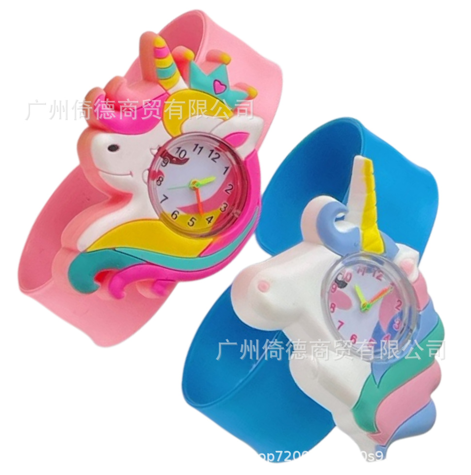 2024 suministro de niños reloj de dibujos animados animal snap ring estudiante kindergarten Panda electrónico en stock Comercio exterior Venta caliente