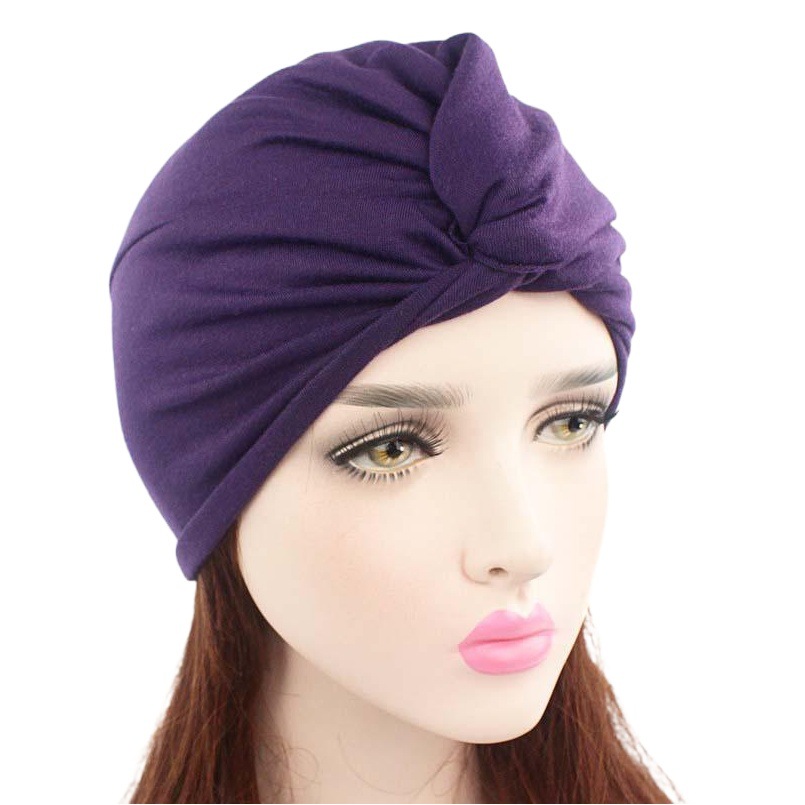 New Imitation Cotton Cross-Over Indian Hat, Turban Hat, Twisted Hat, European and American Popular Headwear Tjm-163