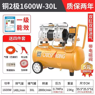 Hava kompressorları air compressor small air - brass-1600w-30l-gift-pack
