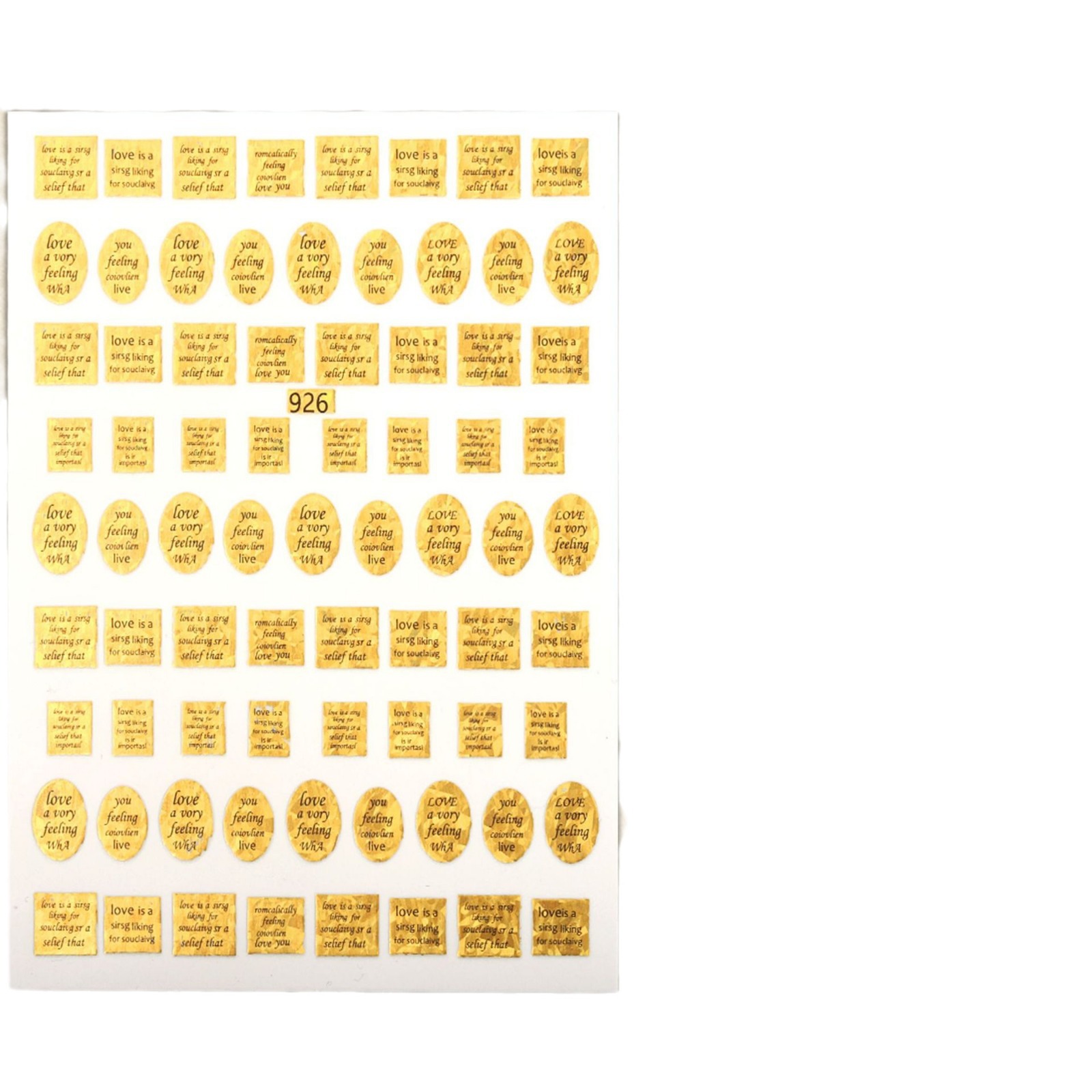 Amazon Venta caliente de uñas retro dorado pegatinas de uñas 3D tridimensional flotante pegatinas de uñas de oro pegatinas de letras inglesas