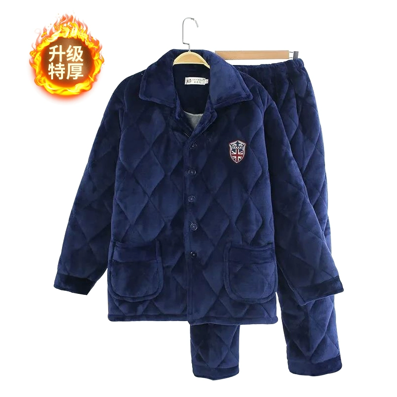 Winter warm pijama, flannel keep warm set for elderly, for middle age