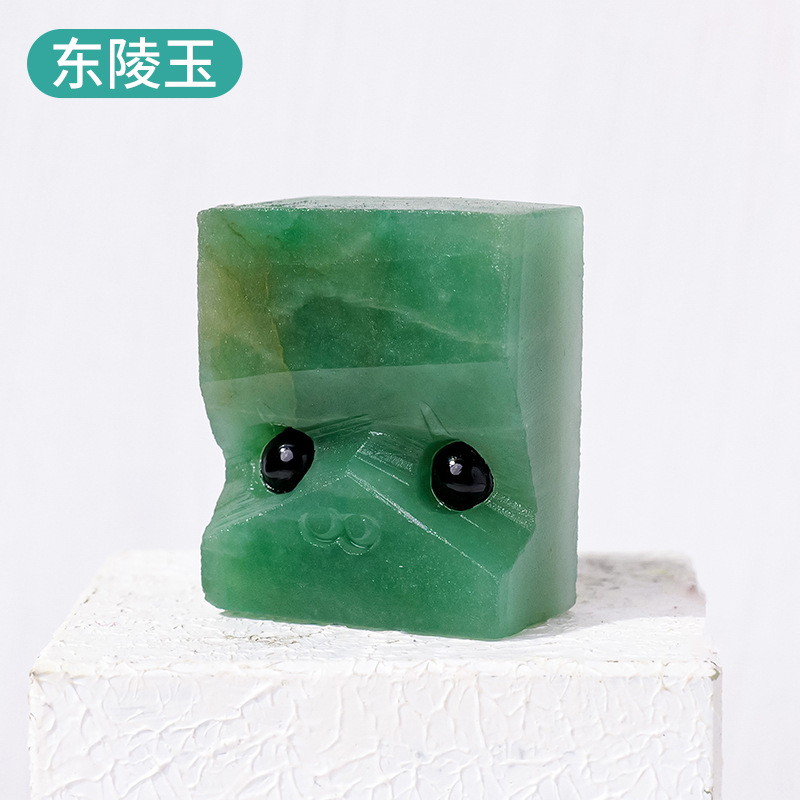 Crystal natural transfronterizo pequeño erizo adornos de escritorio para el hogar para jugar con gafas para la decoración creativa del erizo mayorista