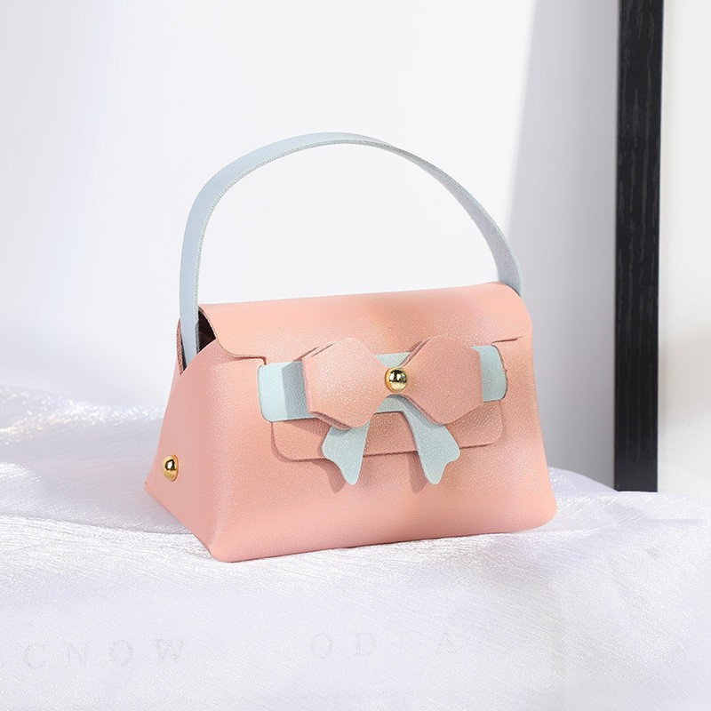 Caja de dulces de boda creativa de corteza de doble capa bolsa de arco bolsa de dulces caja de embalaje de dulces caja vacía de dulces