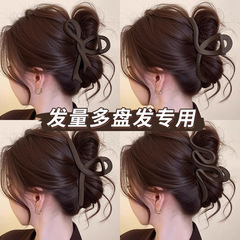 日常盘发抓夹女新款后脑勺发抓夹子纯色亚克力发夹女发饰少女发卡