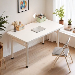 Folding Storage Table Small Apartment Rental Simple Dining Table Rectangular Computer Table Office Desk Study Table