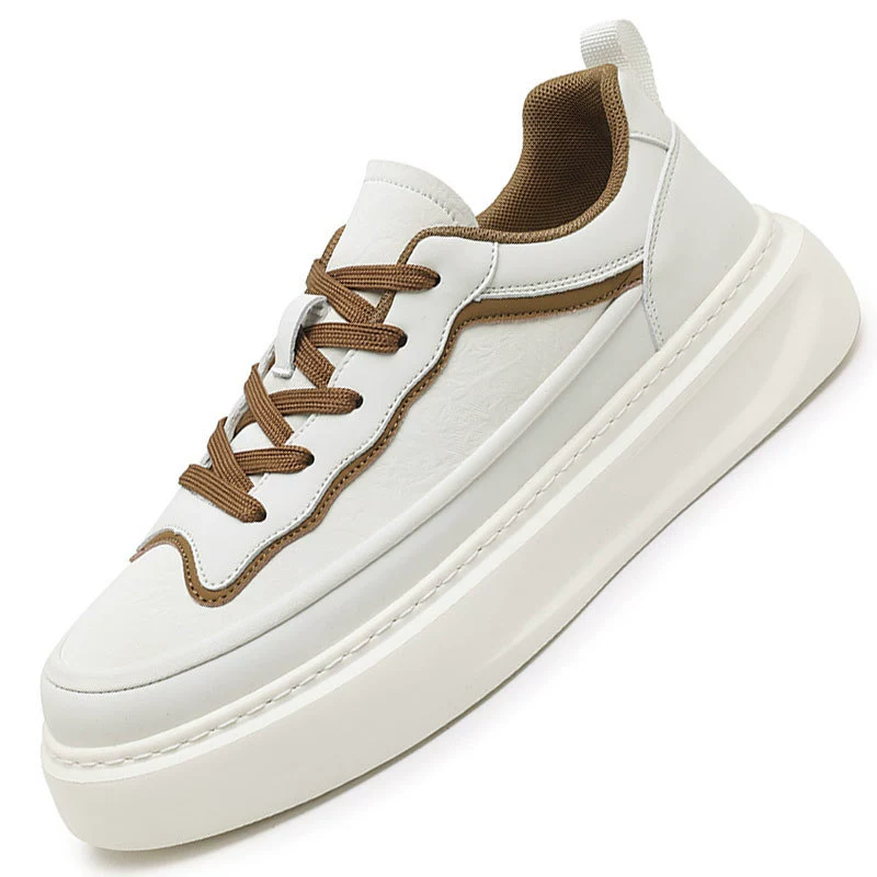 Маленькие белые туфли мужские 2025 новые кроссовки мужские весенние осенние мужские повседневные туфли модные летние кожаные спортивные туфли мужские туфли