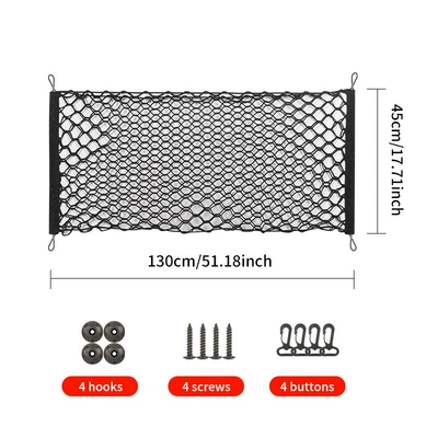 car storage net storage bag – Car storage bag/box - double-layer-vertical-net-13045