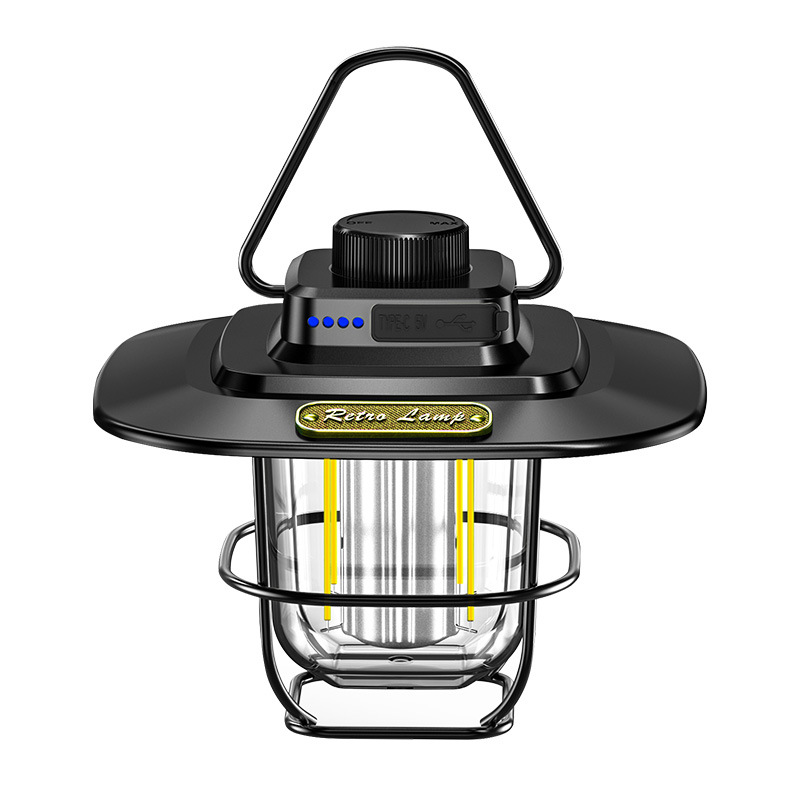 Transfronterizo nuevo retro al aire libre que acampa camping luz LED Luz de Techo Luz de la tienda luz del caballo de Carga inteligente Luz Portátil