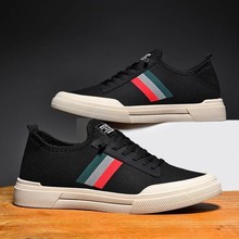 一脚蹬男鞋夏季透气薄款针织网布鞋男士夏款帆布休闲板鞋工作潮鞋