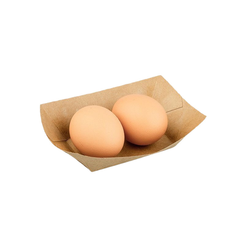 一次性牛皮纸船盒餐盒船型纸盒薯条小吃托盘炸鸡烤串纸盘子打包盒