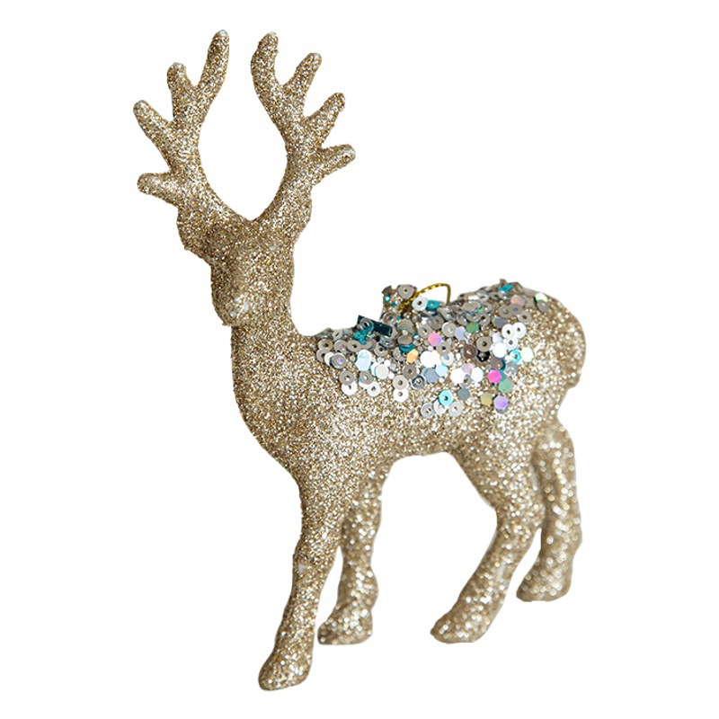 Hong Kong Heng europeo y americano decoración de Navidad colgante ciervos alces árbol de Navidad accesorios colgante decoración exquisita diseño de la escena