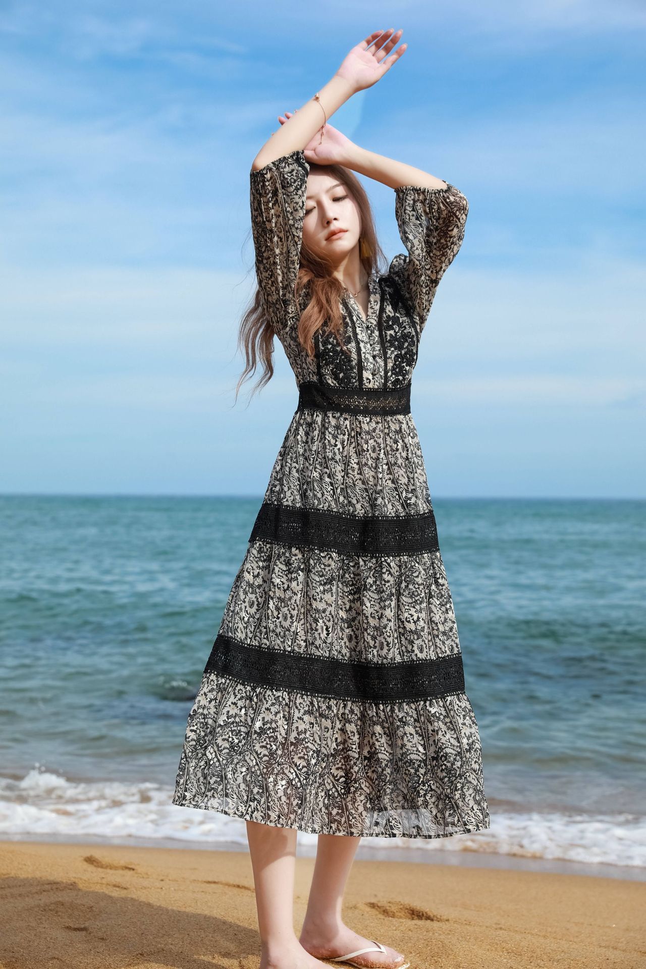 jacquard holiday dress Olivia Dress Harvest Jacquard M / Yellow