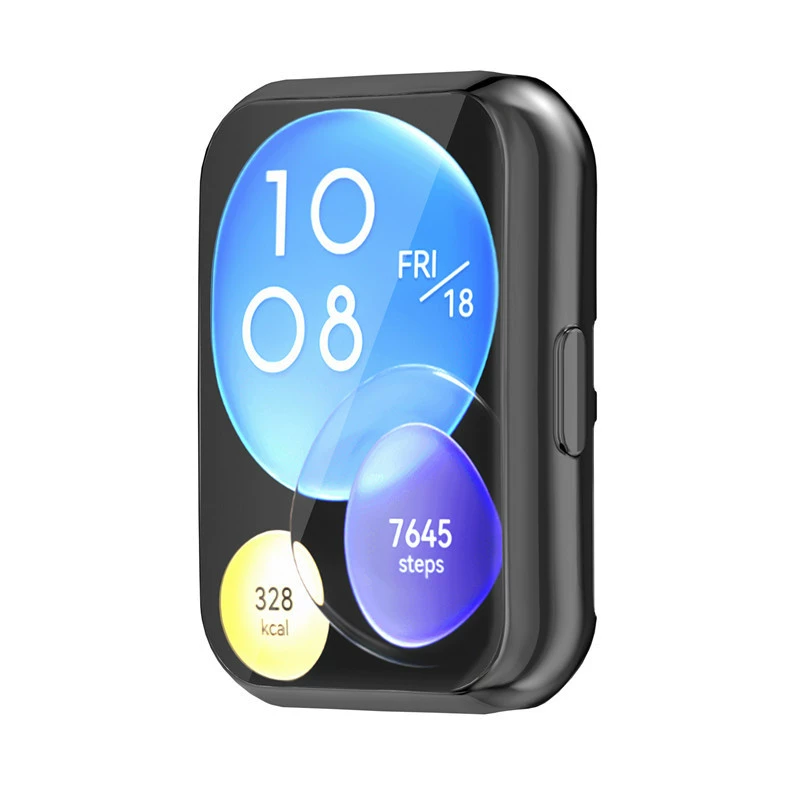 Подходящий чехол Huawei Watch Fit 2 FIT2 браслет TPU гальваническое покрытие прочное всестороннее защитное покрытие без разборки