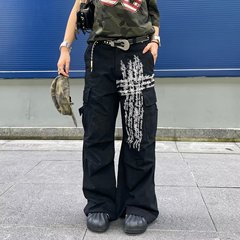 日系气质ins时尚原宿潮流文艺新款简约百搭流行慵懒牛仔长裤