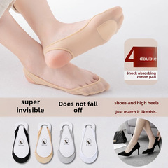 冰絲船襪女夏季薄款防滑不掉跟高跟鞋襪吸汗透氣超淺口隱形襪子