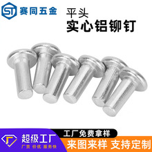 赛同五金 平头实心铝铆钉杆长40/50/60mm铆针固件现货批发柳丁