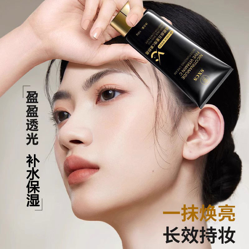 Suxiu Chen nicotinamida quintal vitamina C crema de maquillaje transparente, impermeable a prueba de sudor, duradero, fabricante image 5