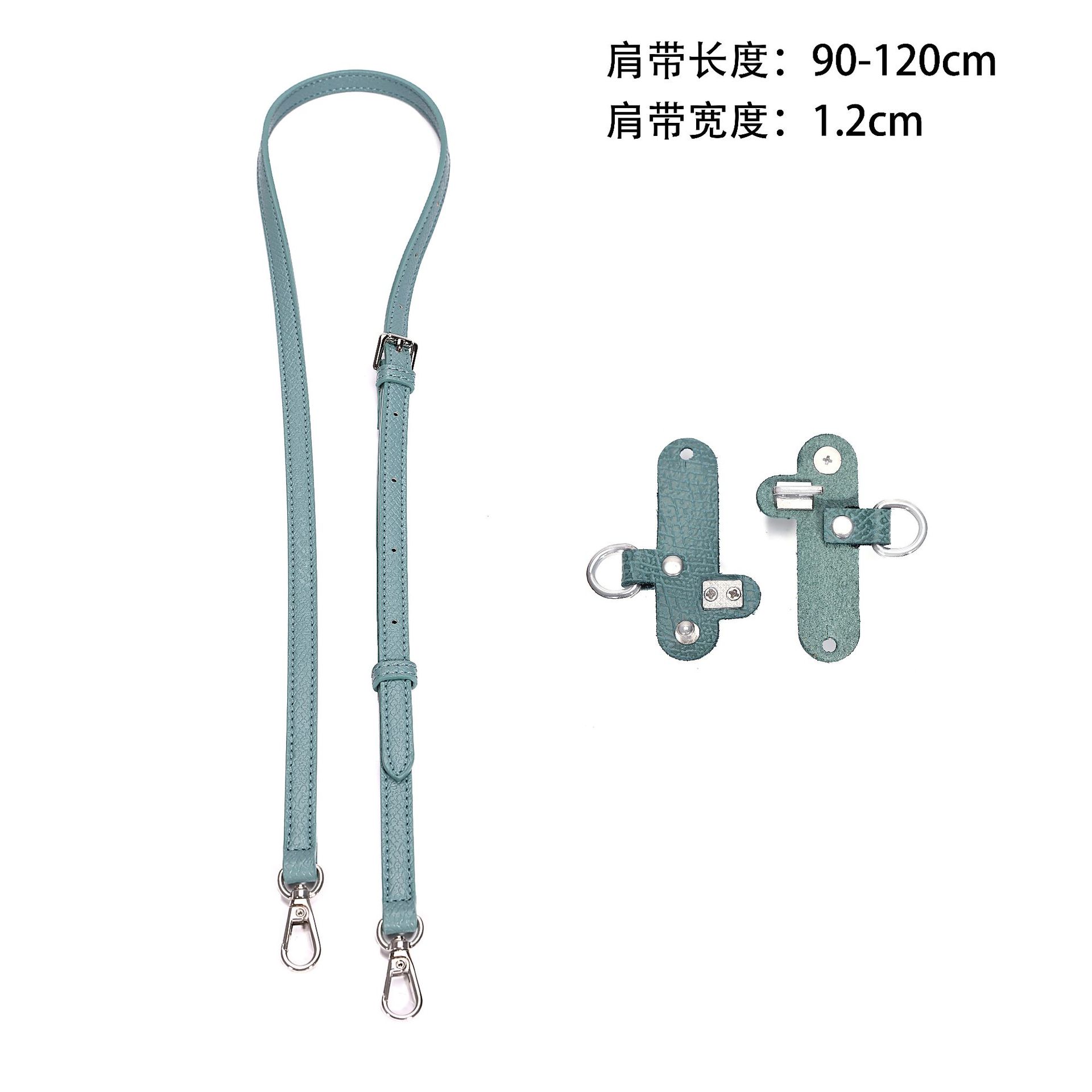 Lake blue 1.2cm + gs punch-free modification buckle pair