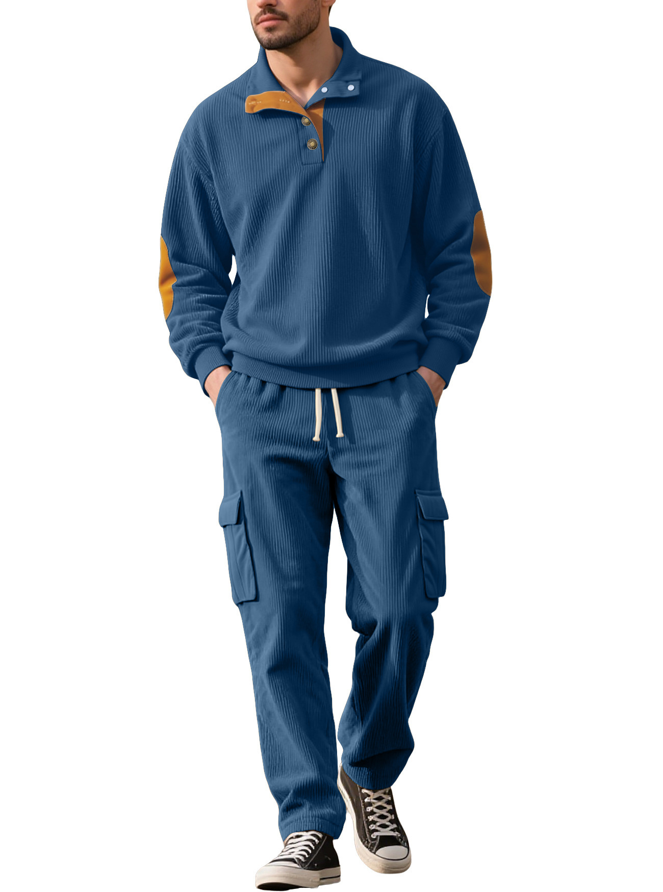 Conjunto de Sudadera y Pantalón de Trabajo para Hombre de Poliéster para Uso Diario