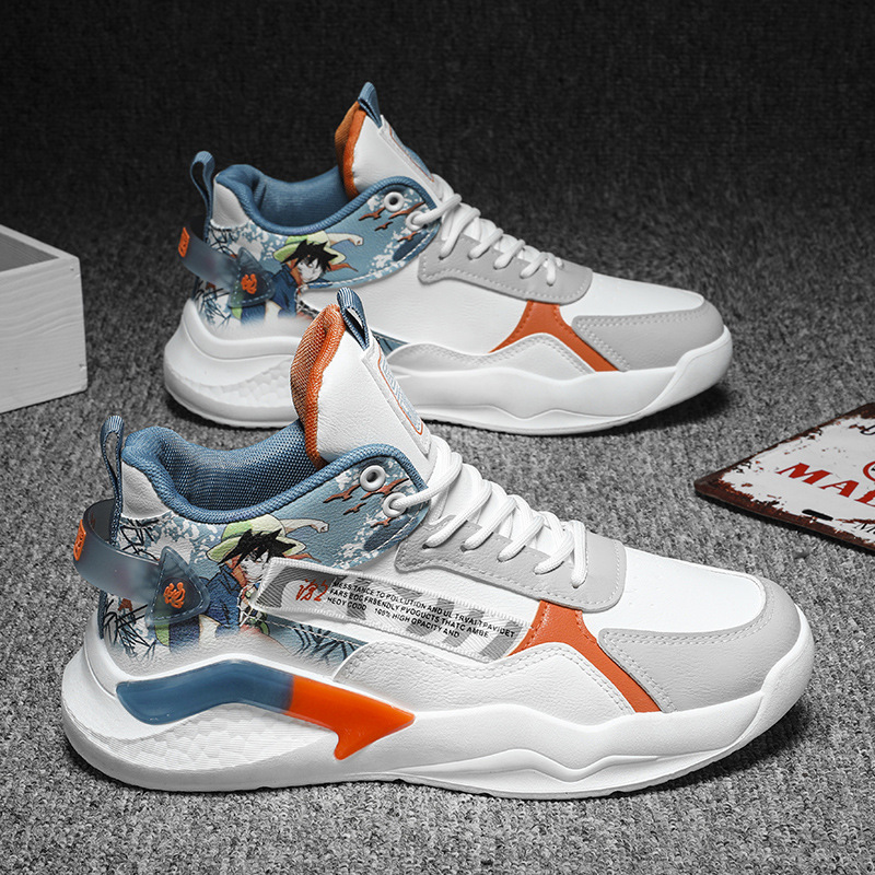 男鞋2025新款秋季跑步体育生运动休闲跑步初中生增高学生篮球潮鞋