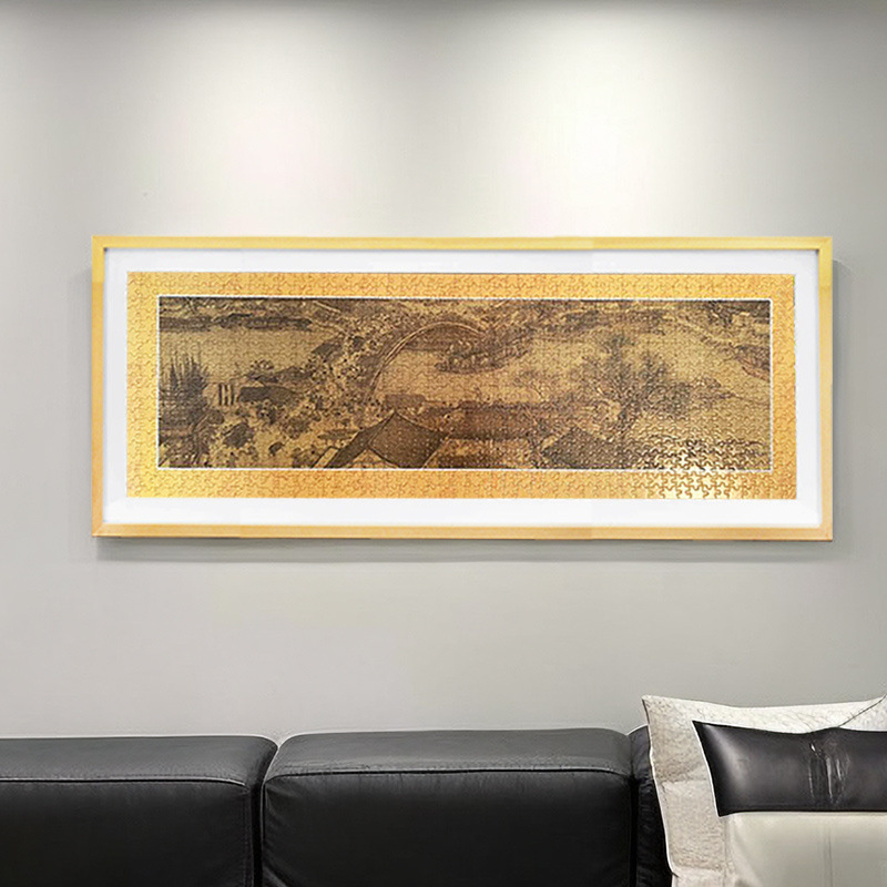 22N1000片98×34清明上河图拼图框 98×38 81.3×40.6 102*34挂墙|undefined