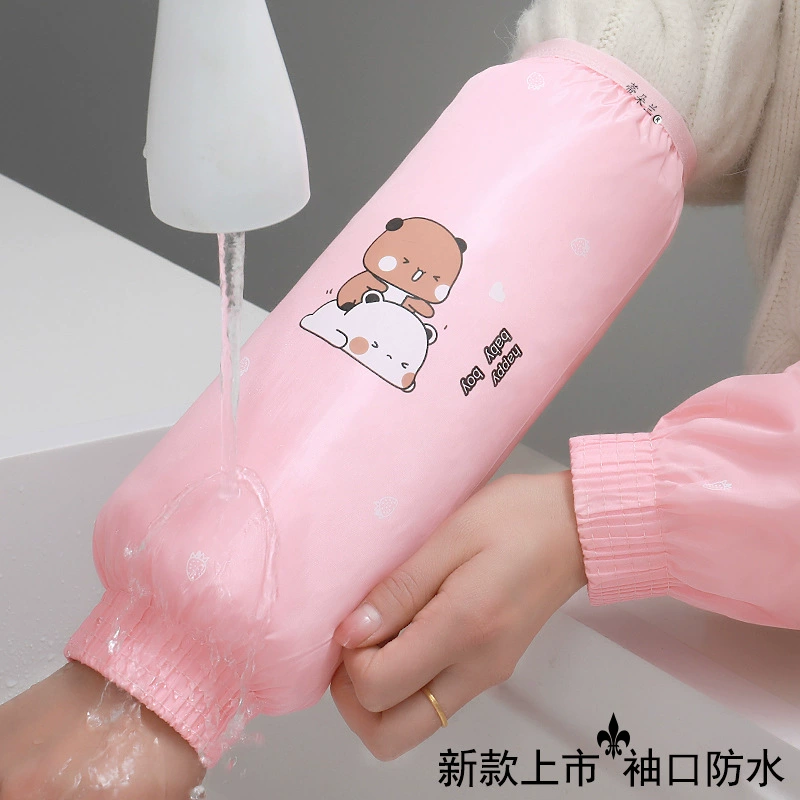 Зимний длинный нарукавник с защитой от обрастания, Женский кухонный нарукавник для дома, рабочий грязеотталкивающий нарукавник, мужской непромокаемый нарукавник, цельная доставка