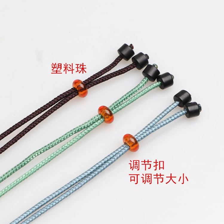 Emerald pendant, strap, accessory handmade, woven necklace cord, natural ore for men and women, 2mm