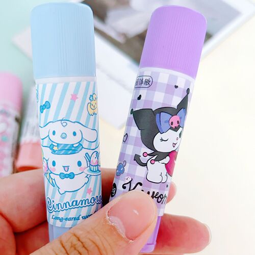 Sanrio solid glue Kurome handbook DIY handmade glue stick student stationery solid glue high viscosity glue stick
