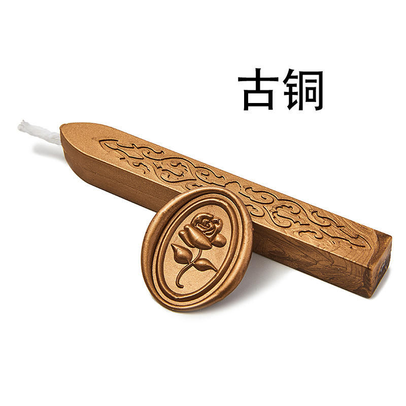 Tira de cera de sello de laca de fuego 42 cinta de plomo tira de cera de sellado sobre sello de regalo con núcleo patrón de flecha de laca de fuego cera de laca de fuego