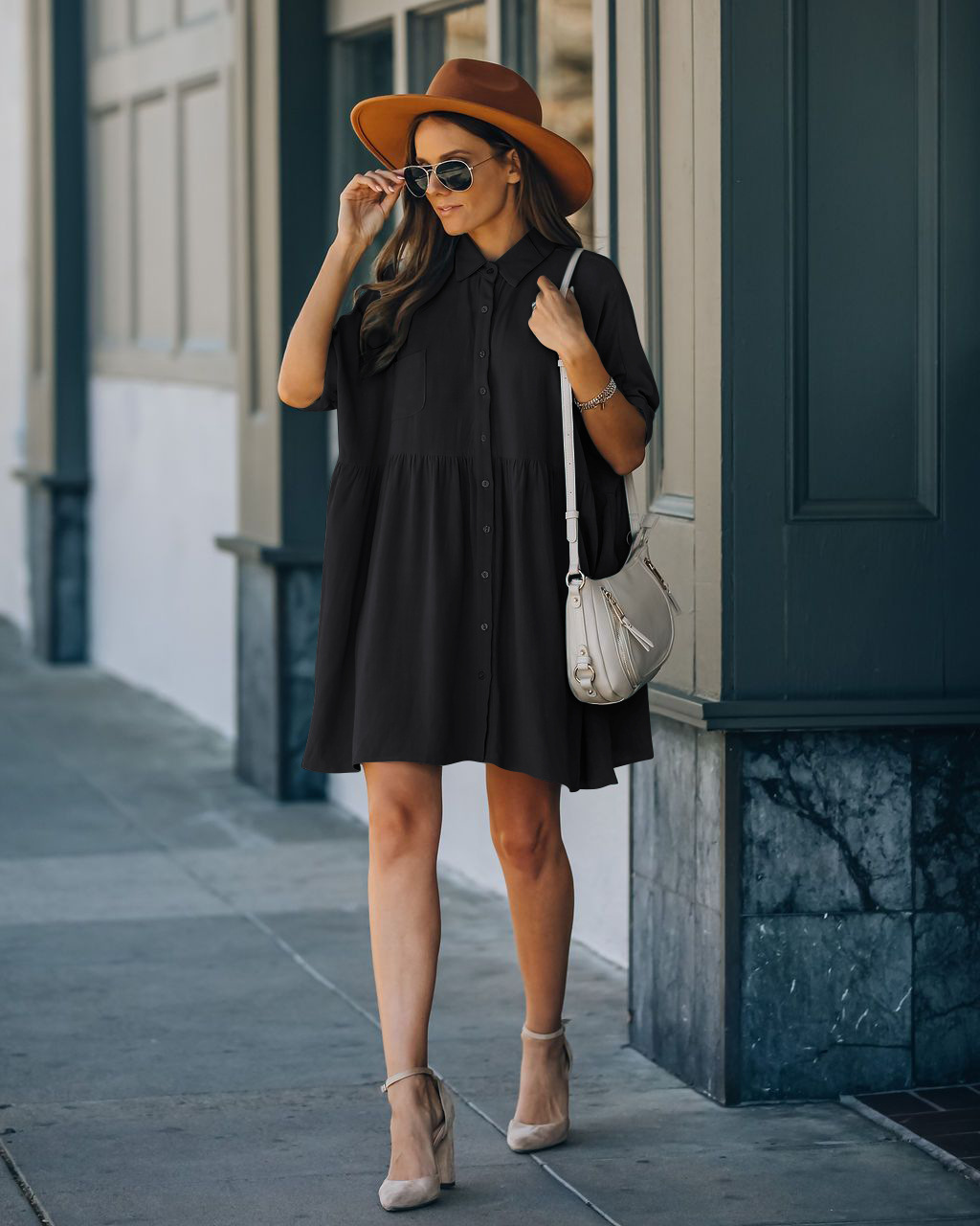 268g Weight White, Black Color Simple Solid Color Shirt-style Cardigan Loose Swimsuit Cover-up Sunscreen Cover-up 3