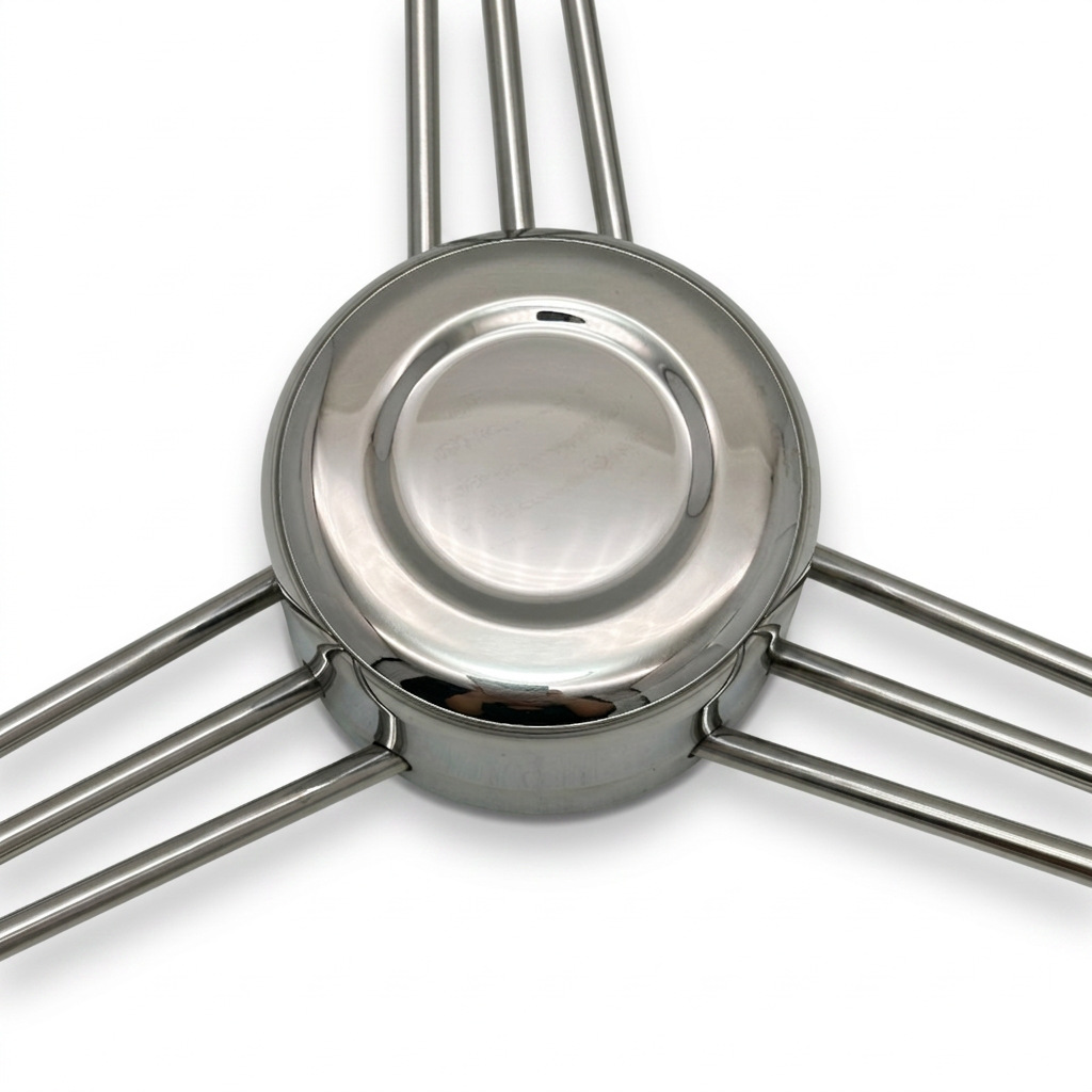 Three-spoke stainless steel 304 ship steering wheel, yacht rudder wheel, marine steering wheel