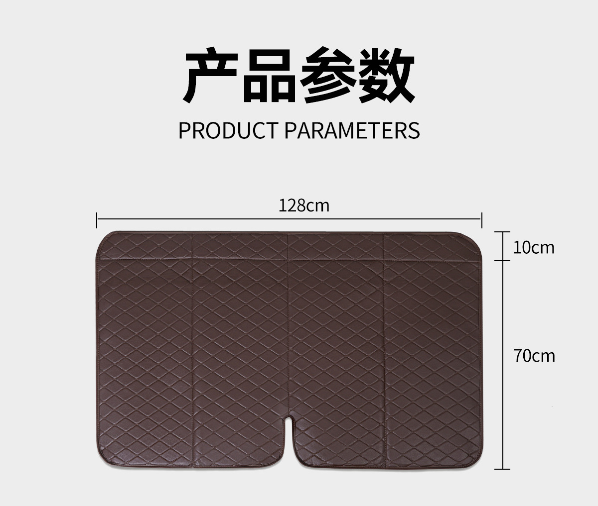 Car Rear Seat Sleeping Mat, Universal for Sedans and Suvs, Foldable Portable Non-Inflatable Thickened Leather Car Mattress