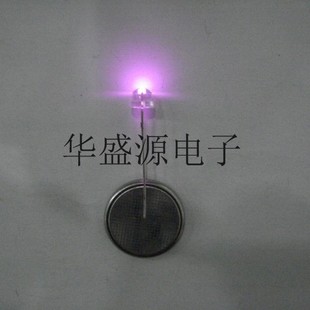New in-line LED light emitting diode 5MM straw hat white hair powder straw hat pink light highlight pre-purchase consultation