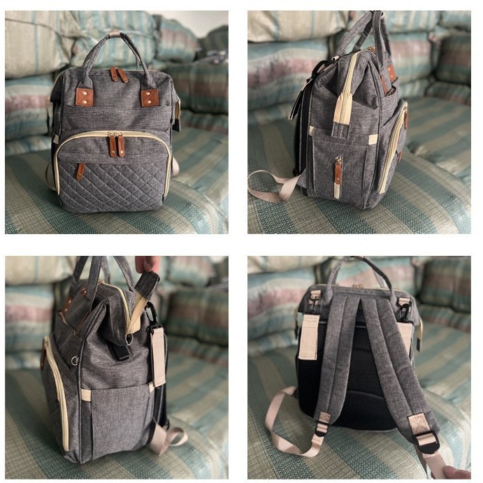 Exclusivo a través de la frontera para la moda japonesa y coreana de gran capacidad para madres y bebés, bolsas de hombro ligeras, bolsas de leche, bolsas de cuna