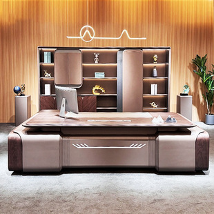 Office Desk Boss Desk Simple Modern President Desk Office Furniture Guangdong Light Luxury Manager Executive Desk Supervisor Desk