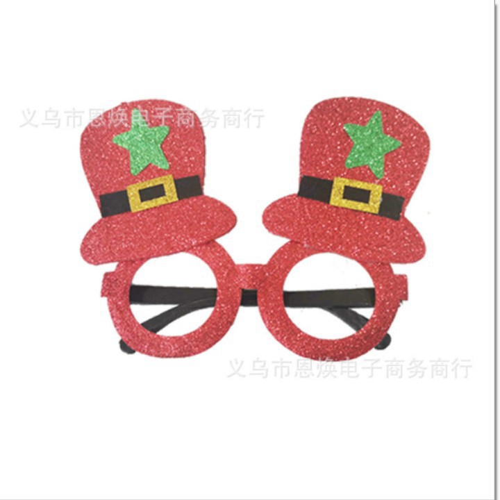 Navidad gafas decoración dibujos animados adultos niños Navidad gafas de asta Navidad regalo gafas marco