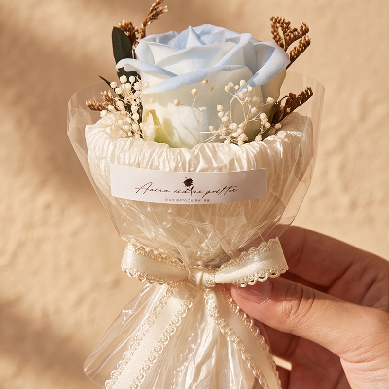 Soap Mini Bouquet Mini Roses Eternal Flowers Artificial Dried Flowers Souvenir Birthday Gift Decoration Valentine's Day