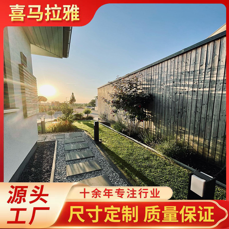 Barandilla de madera y plástico WPC Barandilla impermeable para macizos de flores al aire libre Jardín Huachi Valla de jardín Valla de madera de plástico