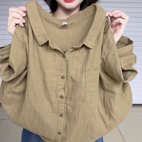2025 Trendy Dopamine Korean Style Versatile Youthful Loose-Fitting Short-Sleeve T-Shirt with Retro Stand Collar, Suitable for Outerwear