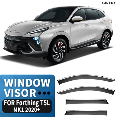 Rain shield — T5L Window visor - standard-packaging-without-logo-fengxing-t5-hev-mk1-2020-pc-with-bright-strip-rain-shield