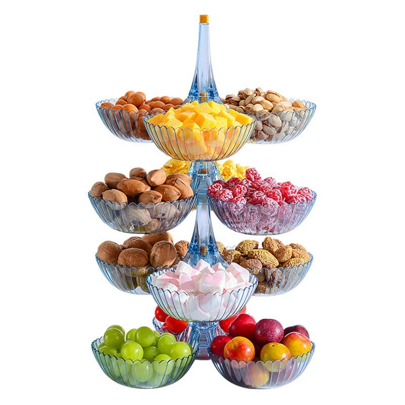 Коробка для фруктовой тарелки, фруктовая тарелка, популярный доступный роскошный журнальный столик для дома, гостиной, закуски из сухофруктов, семена дыни, конфеты, подарки, пластиковая коробка
