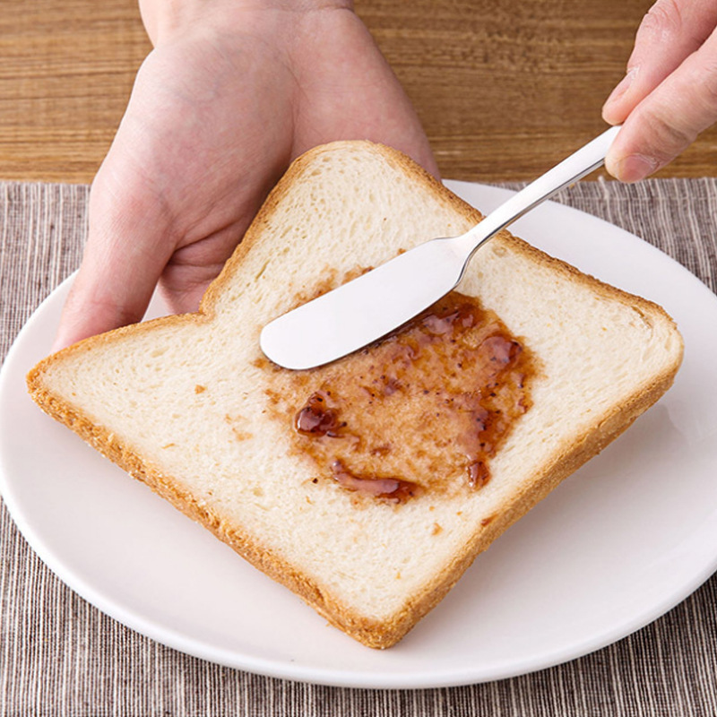 Cuchillo para mantequilla de acero inoxidable 304, cuchillo para queso, cuchillo para mantequilla, espátula para untar crema y pan, cuchillo para mermelada, directamente de fábrica.