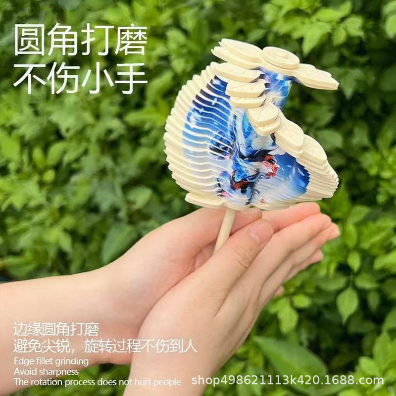 潮玩旋转斐波那契手摇螺旋树棒棒糖解压棒哪吒小摆件儿童玩具批发|undefined